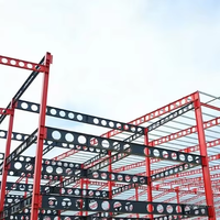 Poutres laminées à chaud castellées pour des bâtiments à structure en acier pré-usinés esthétiquement supérieurs et durables pour la conception de maisons