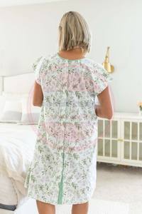 2023 robe de patient vêtements en gros réutilisable polyester/coton demi et robe d'hôpital patient à manches longues - Product Image 3