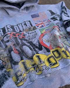 Survêtement brodé en coton délavé à l'acide ensemble pour hommes Streetwear personnalisé en vrac prêt à l'usine OEM - Product Image 4