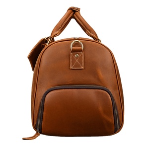 Sac de voyage en cuir véritable imperméable pour homme, grande capacité, léger, personnalisé, de marque - Cadeau vintage tendance pour les affaires - Product Image 6