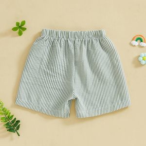 Pantalones cortos Cargo personalizados para niños, pantalones cortos de playa con cintura elástica para niños, pantalones cortos para bebés de Color sólido de alta calidad para niños - Product Image 3
