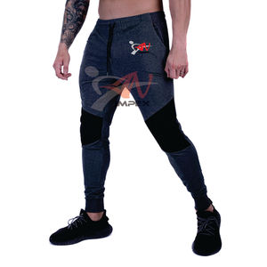 กางเกงลำลองผู้ชายพิมพ์โลโก้คุณภาพสูงแบบสั่งทำพิเศษ พร้อมซับในผ้าฟลีซกันยับเป็นมิตรต่อสิ่งแวดล้อม ผสมผ้าฝ้าย - Product Image 2