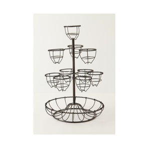 Compact Metal Egg Holder Perfect <b>For</b> <b>Kitchen</b> <b>Shelves</b> Offering Stability And Aesthetic Elegance <b>For</b> Egg <b>Storage</b> - Product Image 3