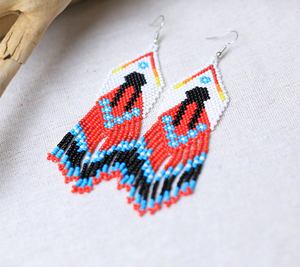 ต่างหูลูกปัดรูปดอกกุหลาบ ต่างหูลูกปัดหลากหลายแบบสั่งทำ ต่างหูสำหรับผู้หญิง เครื่องประดับงานเทศกาล ราคาดีที่สุด ต่างหูลูกปัด - Product Image 3