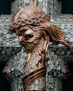 Colgante de Cruz Personalizado de Plata de Ley 925 con Cadena, Joyería de Jesús con Moissanita VVS, Colgante de Moissanita VVS Estilo Hip Hop - Product Image 3