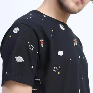 เสื้อยืดผ้าฝ้าย100% สำหรับผู้ชายเสื้อยืดโลโก้แบบซับลิเมชันออกแบบได้ตามต้องการ - Product Image 5