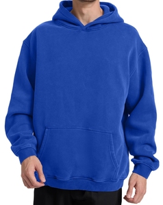 Sudadera con capucha de gran tamaño personalizada, jersey liso en blanco de lana y poliéster mezclado de algodón pesado, Sudadera con capucha ajustada para invierno - Product Image 2