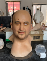Vente en gros usine de masques hollywoodiens masque masculin artificiel en silicone véritable tête en silicone pour visage humain crossdressing fête transgenre