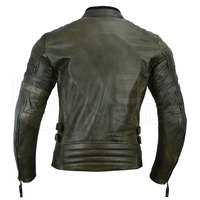 Veste en cuir pour hommes Veste de moto motard personnalisée Slim Fit Vestes en cuir véritable Fournisseur-ÉCHANTILLON GRATUIT