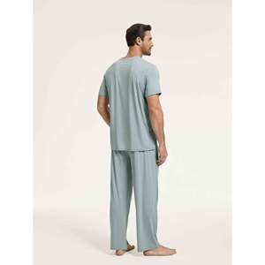 <b>Men's</b> <b>pajama</b> <b>set</b> bamboo <b>pajamas</b> <b>pajamas</b> night <b>pajama</b> <b>sets</b> bamboo loungewear <b>sets</b> sleepwear <b>for</b> <b>men</b> sleep and lounge - Product Image 5