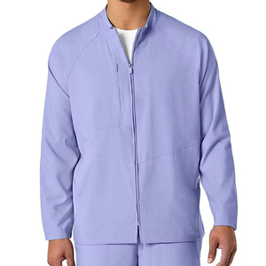 Uniformes extensibles personnalisables unisexe pour infirmière, tissu tissé sans manches pour salon de beauté, vente en gros - Product Image 1