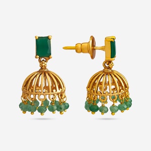 Boucles d'oreilles pendantes style antique avec pompon, en alliage de cuivre et de zinc, bijoux religieux tendance pour mariage 185528 - Product Image 4
