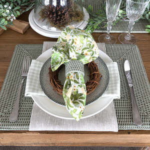 ที่ใส่ผ้าเช็ดปากทำจากหวายสำหรับเครื่องดื่มใช้ตกแต่งงานปาร์ตี้ที่รองผ้าเช็ดปากลายชายฝั่งสำหรับผ้าปูโต๊ะงานแต่งงาน - Product Image 3