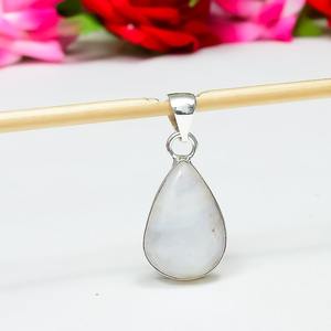 Pendentif pierre de lune pendentif conception simple meilleur cadeau de qualité pour les filles en argent sterling 925 avec pendentif timbre 925 bijoux - Product Image 3