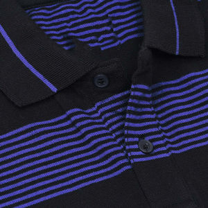 Camisetas Polo de algodón con estampado de logotipo personalizado para hombre, camisetas de punto en dos tonos en rojo y negro liso con cuello de polo - Product Image 6