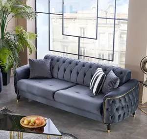 Lounge Sofa Set für Hotelprojekt Apartment Villa Restaurant Cafe Büro Interieur Türkischer Möbel lieferant Chesterfield Stuhl