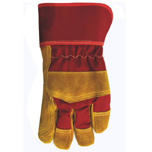 Guantes de cuero de trabajo duro con funciones anticortes y antideslizantes - Product Image 2