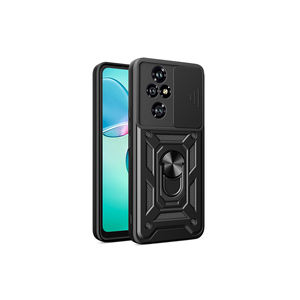 Funda Magnética Rígida de PC con Protección Antihuellas para Dispositivos Honor 200 Pro, Realme y Google - Negra - Product Image 1