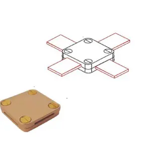 Zware Aardklemmen 25X3Mm Messing Kabel Klem Vierkante Klem Voor Geleider Aarding Verlichting Bescherming