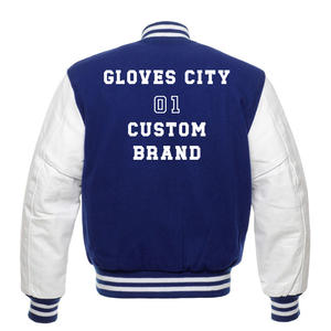 Haute Qualité GANTS Ville Personnalisé Homme Baseball Surdimensionné Varsity Veste Saison D'hiver Lettre Motif Couleur Personnalisée - Product Image 3