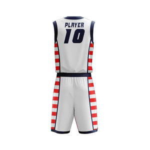 Ensemble de tenue de basketball pour hommes, fabriqué avec un tissu respirant et anti-humidité pour une performance de jeu fluide - Product Image 4