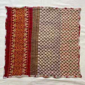 Serviettes Kantha assorties en coton pour table à manger, lot de serviettes en gros, serviette de table réutilisable assortie - Product Image 4