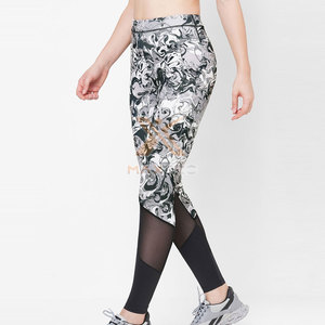 กางเกงเลกกิ้งโยคะเอวยางยืดคุณภาพสูงสั่งทำขายส่งสำหรับผู้หญิง - Product Image 2