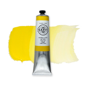 Pintura al Óleo Fina Pigmentada Amarillo Claro GARVI de 200 ml para Arte y Manualidades en Lienzo y Papel - Product Image 1