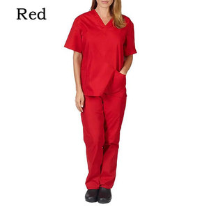 Conjuntos de uniformes de Enfermería de calidad superior para mujer, logotipo personalizado, uniformes de hospital OEM, lona transpirable antiarrugas transpirable - Product Image 5