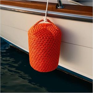 Bouée de protection pour <span class=keywords><strong>bateau</strong></span>, pare-chocs en corde tressée en nylon de qualité marine pour la protection au quai - Matériau en mousse amortissante pour bateaux, yachts, pontons - Product Image 1