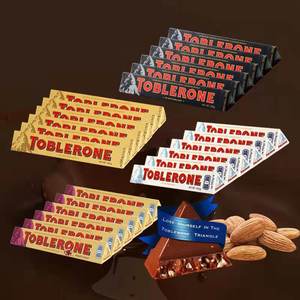 Barra de chocolate Tobleroon al por mayor, estilo suizo, almendra, miel, turrón, caramelo, Exportación de fábrica, proveedor de aperitivos dulces a granel - Product Image 1