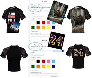 Venta al por mayor personalizado impreso manga larga Rashguard para hombres personalizado BJJ MMA artes marciales ropa deportiva - Product Image 3