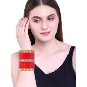 Fournisseur indien de bijoux de mariée en cristal CZ, bracelets de mariage simples traditionnels, fabricant indien, vente en gros de bijoux pour femmes - Product Image 4