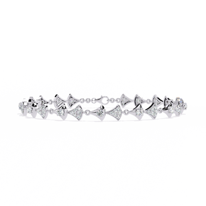 Magnifique bracelet et jonc en or 18 carats avec diamants de laboratoire, bijoux luxueux - Product Image 3