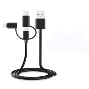 Cadeau promotionnel Logo personnalisé Certifié Mfi Câble multi-<span class=keywords><strong>chargeur</strong></span> USB 3-en-1 Type-C en PVC/Nylon Conducteur en cuivre pur Modèle A02 pour - Product Image 6