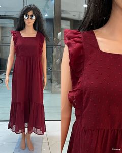 ชุดเดรสชิ้นเดียวเอวธรรมชาติพร้อมแขนจีบขอบลายดอกไม้ชุดเดรสแบบชิ้นเดียวที่เหมาะกับการสวมใส่แบบลำลอง - Product Image 5