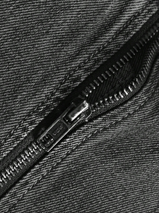 Veste denim de printemps à la mode en gros Veste denim décontractée de couleur unie à grandes poches pour hommes - Product Image 4