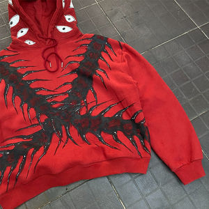 Sudadera con Capucha de Invierno para Hombre, Diseño Personalizado con Pedrería, Felpa Ecológica, Corte Regular, Anti-Pilling - Product Image 4