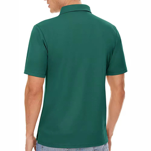 Polos pour hommes grande taille les plus vendus polos pour hommes en polyester et coton respirant avec logo personnalisé imprimé de lettres lavées polos pour hommes - Product Image 2