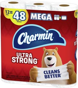 CharminUltra Strong Toilet <b>Paper</b>, 12 Mega <b>Rolls</b> = 48 Regular <b>Rolls</b> - Product Image 2