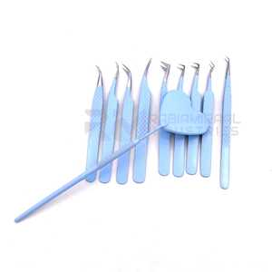 Pinzas para Extensión de Pestañas RMI Personalizadas de 90 Grados, Punta de Fibra, Acero Inoxidable, Antiestáticas, Diseño Duradero - Opción de Logotipo Personalizado - Product Image 3