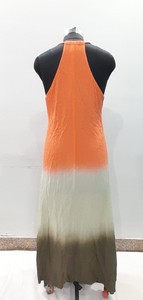 ชุดเดรสแขนกุดมัดมือย้อมสำหรับผู้หญิงชุดเดรสยาวแม็กซี่แบบย่นย้อมผ้าเรยอนสำหรับฤดูร้อน - Product Image 3