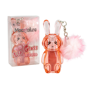 Mocoallure - Set de 12 Brillos Labiales de Conejo con Llavero y Pompón - Maximizador de Brillo Labial de Alto Impacto - Proveedor de Maquillaje Estético Kawaii - Product Image 4