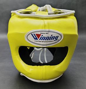 Protector de Cabeza de Boxeo Integral Amarillo de Alta Calidad, Cómodo, de Cuero Genuino, para Entrenamiento, Modelo MS-HG-28 - Product Image 5