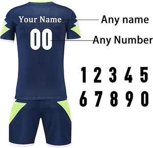 ชุดฟุตบอล เสื้อฟุตบอลแบบกำหนดเอง ชุดกีฬาโพลีเอสเตอร์แห้งเร็ว ชุดกีฬาฟุตบอลชาย ชุดยูนิฟอร์ม - Product Image 2