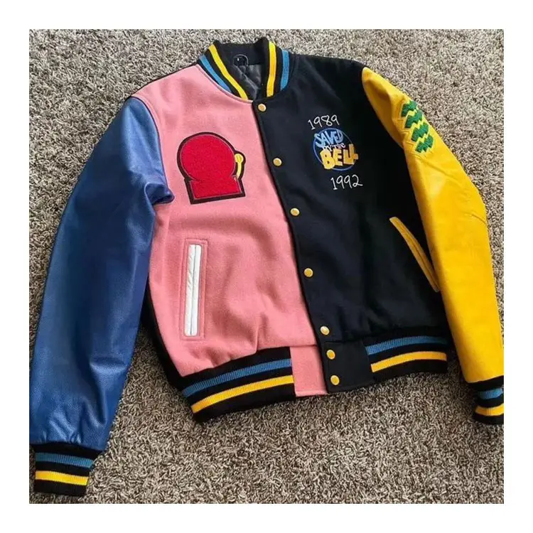 Patchwork Spring Autumn Embroidery Baseball Jacket Women's Coat Men's Couple Bomber Unisex Boyfriend Style Varsity Hiphop Street