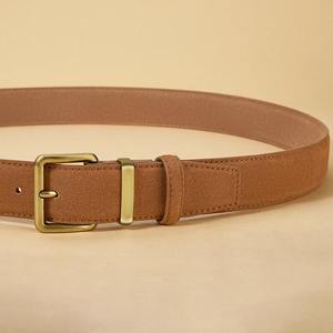 High Quality <b>Leather</b> Dress <b>Belt</b> in Solid Color / Wholesale Price Factory Made <b>Genuine</b> <b>Leather</b> <b>Belts</b> From Pakistan - Product Image 3