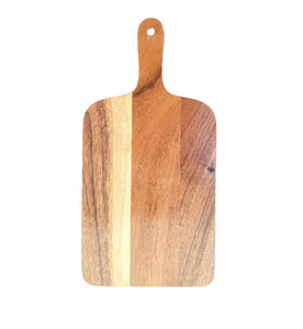 Planche à découper en bois naturel personnalisée planche à légumes rectangulaire faite à la main accessoire de cuisine au design unique - Product Image 6