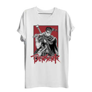 T-shirt de fitness 100 % coton Anime Berserk Swordman avec motif sérigraphié et fonctionnalité compressée - Product Image 6