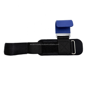 Sangles de poignet rembourrées en néoprène pour la musculation, crochets de traction, poignées de levage robustes avec crochet - Product Image 4